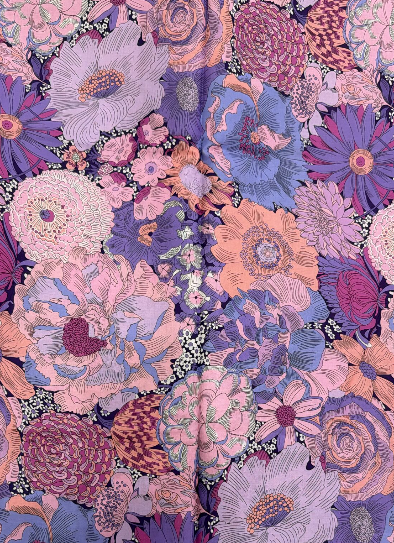 Cotton, Lavender Bloom Garden