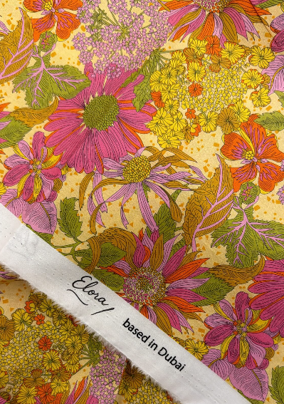 Cotton, Golden Garden Bloom