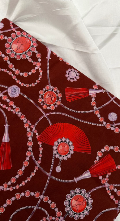 Cotton, Crimson Royal Tassels